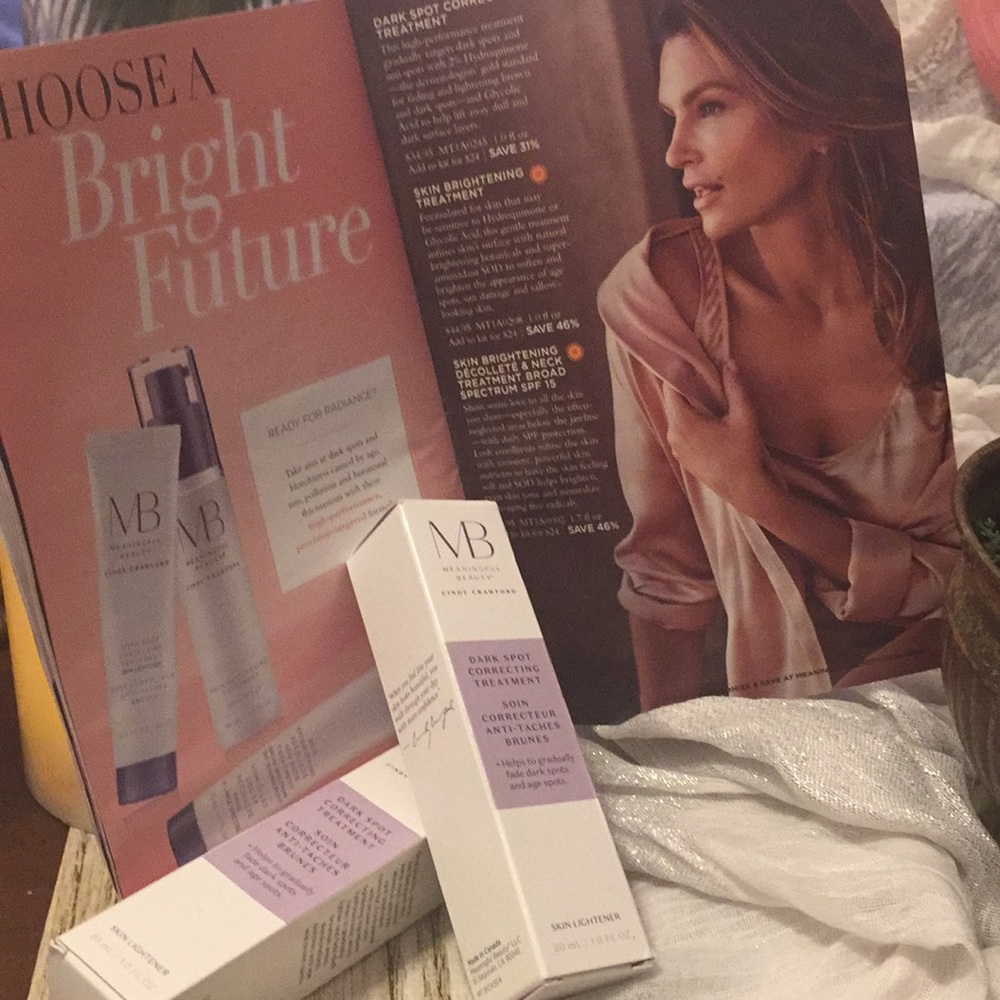 Skin cream; dark spot treatment